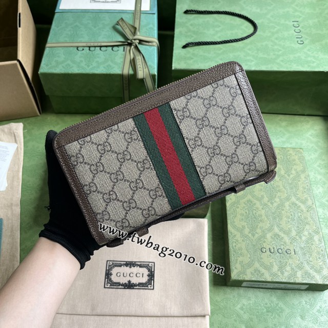 gucci專櫃新款收納袋手袋 古馳Ophidia系列GG旅行包 jcp1585